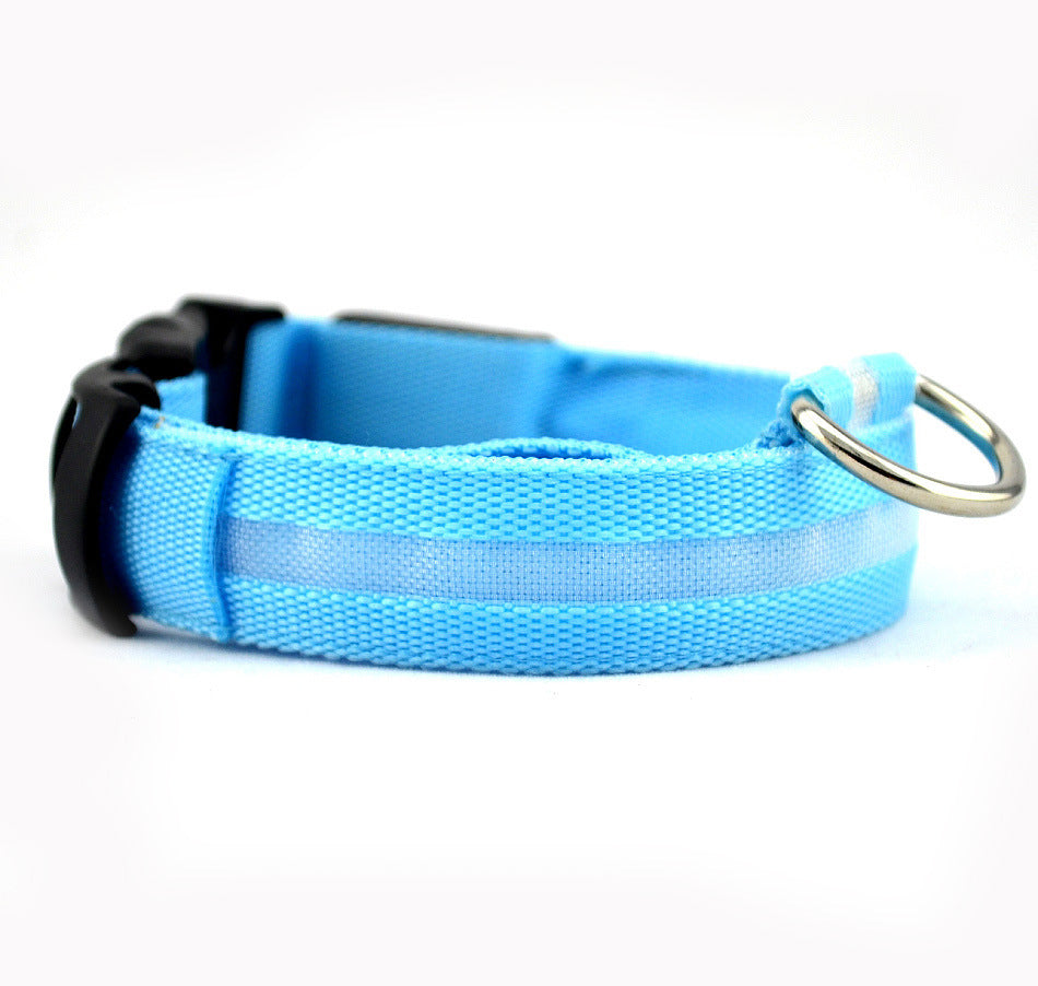 GlowSafe LED Dog Collar for Night Walks