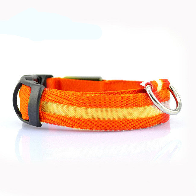 GlowSafe LED Dog Collar for Night Walks