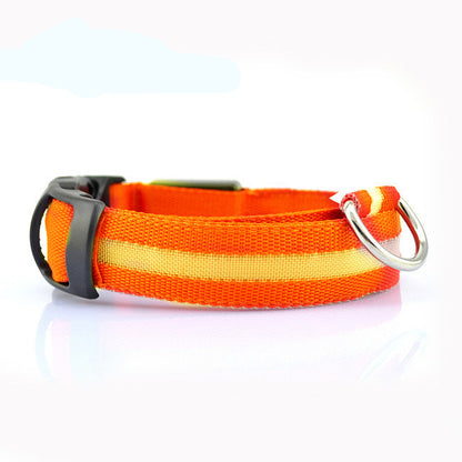 GlowSafe LED Dog Collar for Night Walks
