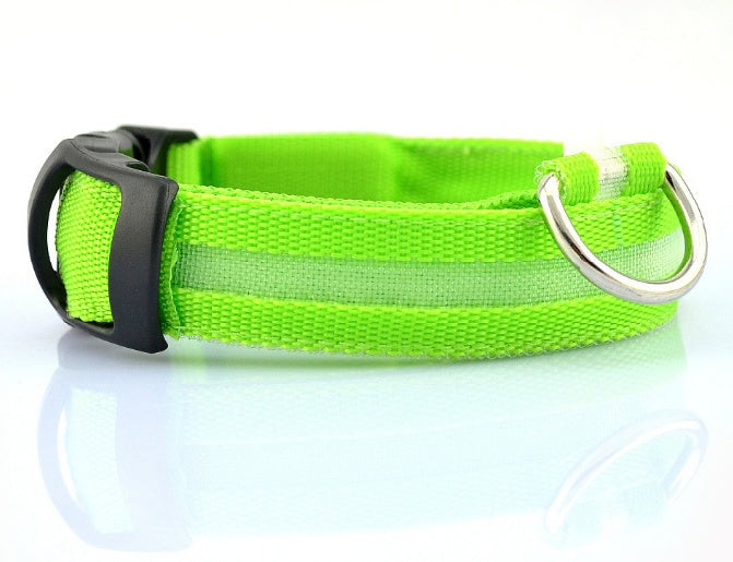 GlowSafe LED Dog Collar for Night Walks