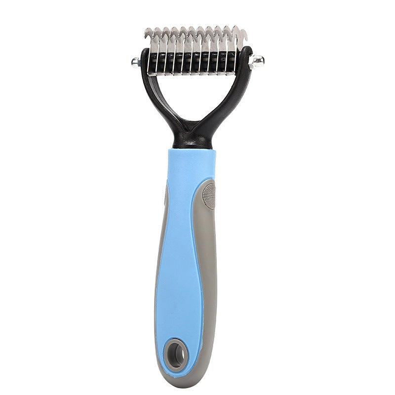 Stainless Double-sided Pet Brush Hair Removal Comb Grooming