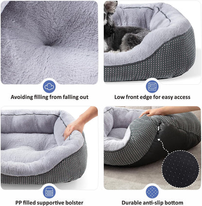 Anti-Anxiety Faux Fur Dog Bed