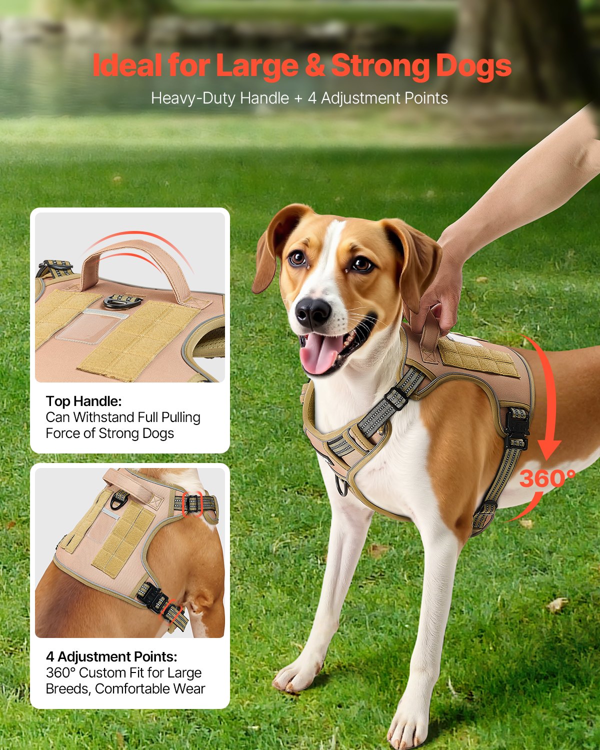 ControlMax Adjustable Harness for Powerful Large Dogs