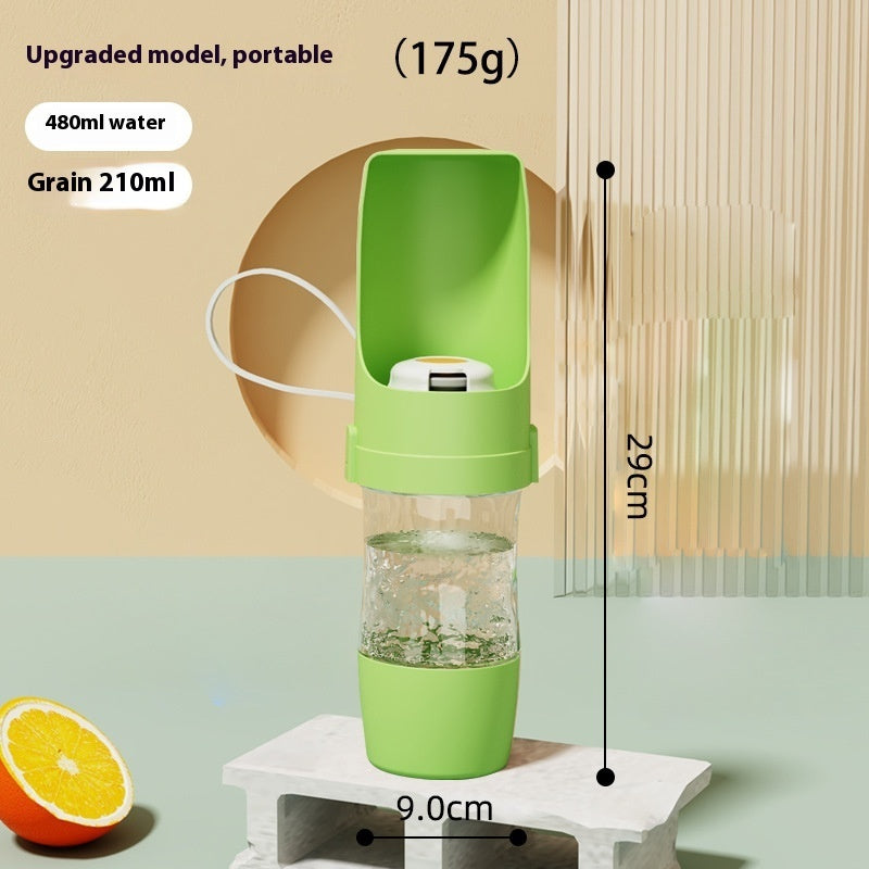 2 In 1 Travel Dog Water Bottle Pet Water Dispenser