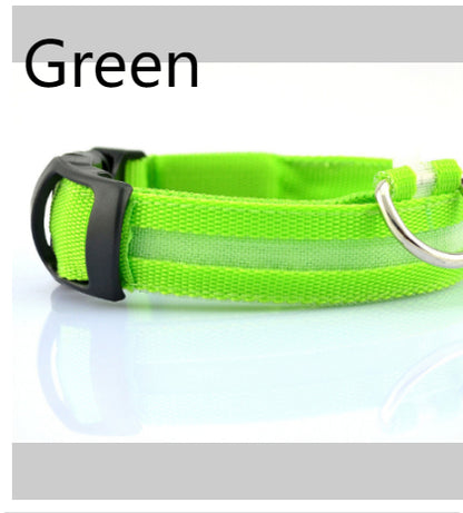 GlowSafe LED Dog Collar for Night Walks