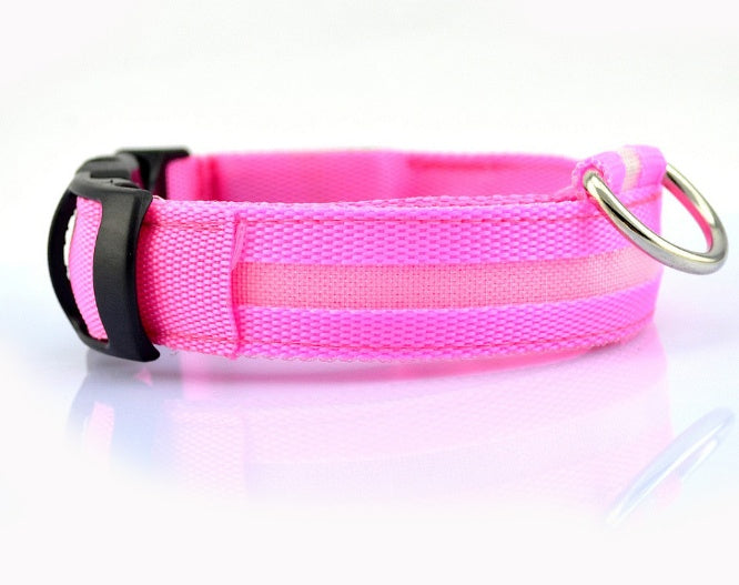 GlowSafe LED Dog Collar for Night Walks