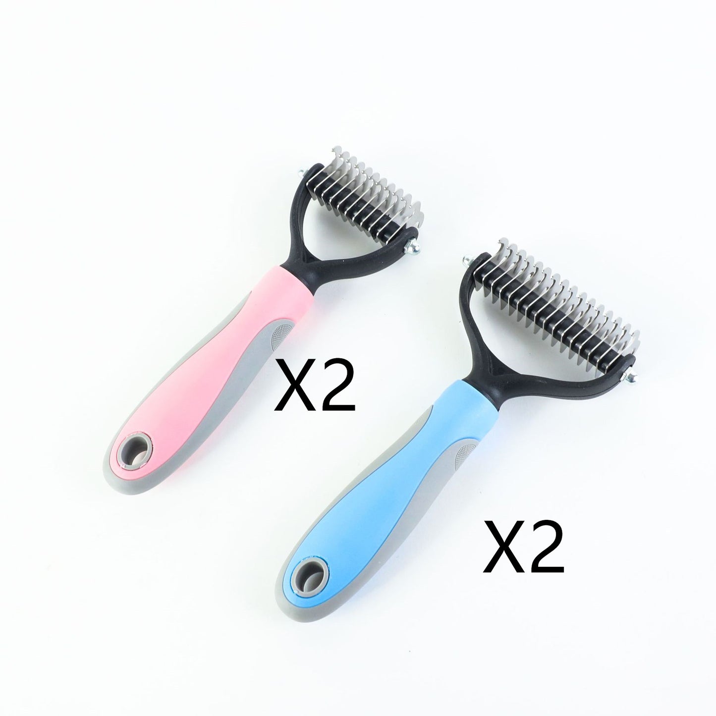 Stainless Double-sided Pet Brush Hair Removal Comb Grooming