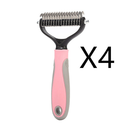 Stainless Double-sided Pet Brush Hair Removal Comb Grooming