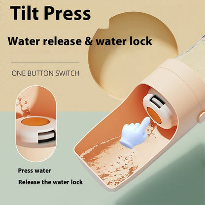 2 In 1 Travel Dog Water Bottle Pet Water Dispenser