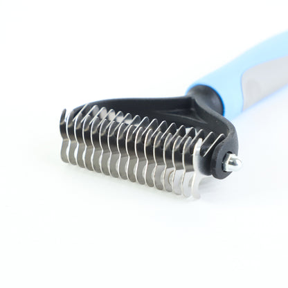 Stainless Double-sided Pet Brush Hair Removal Comb Grooming