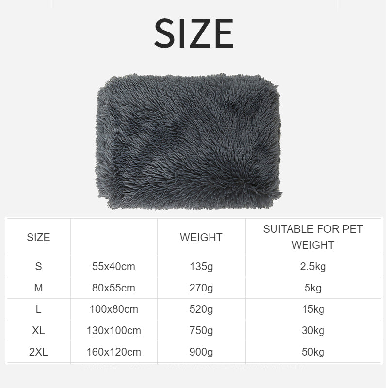 Fluffy Washable Dog Bed Mat