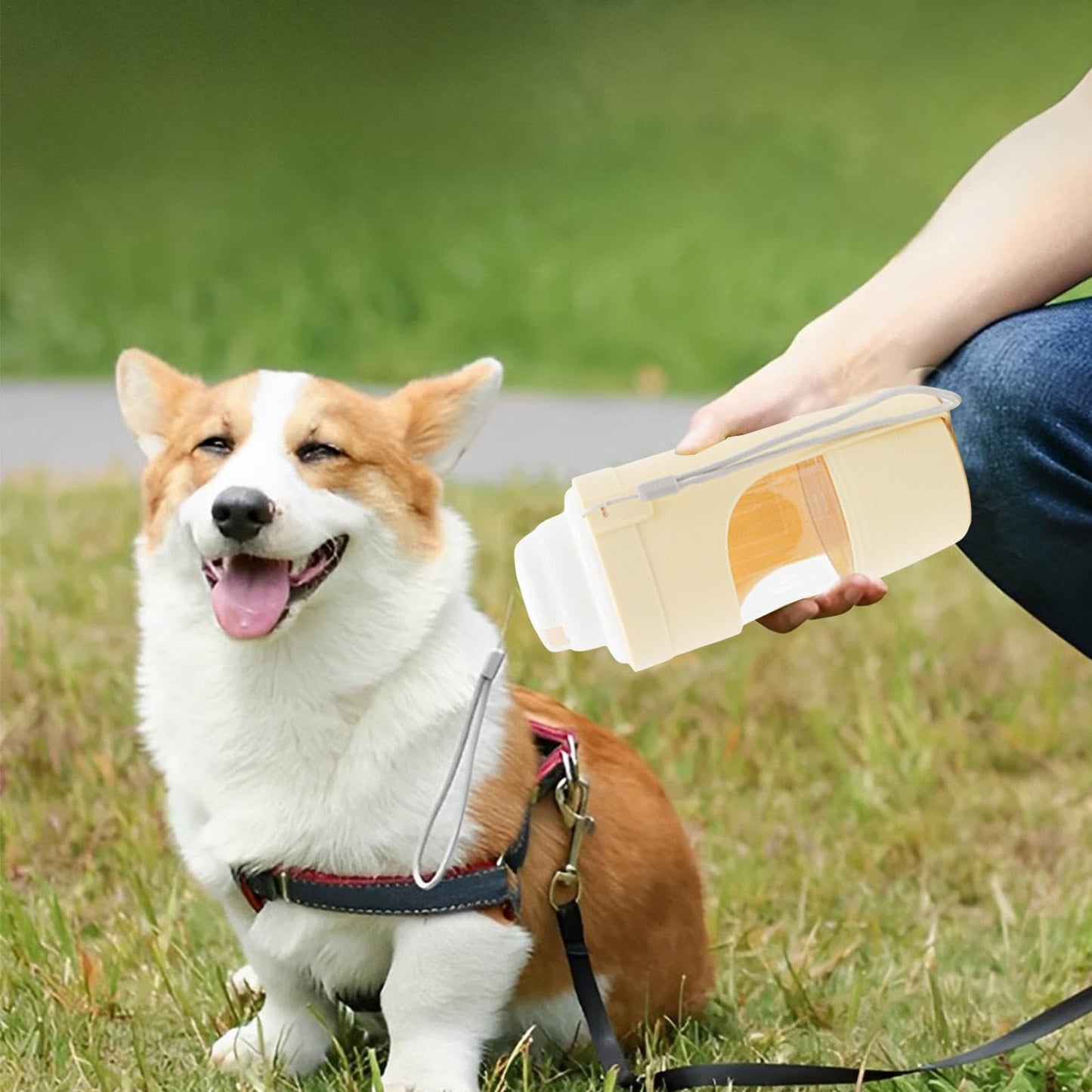 2 In 1 Travel Dog Water Bottle Pet Water Dispenser