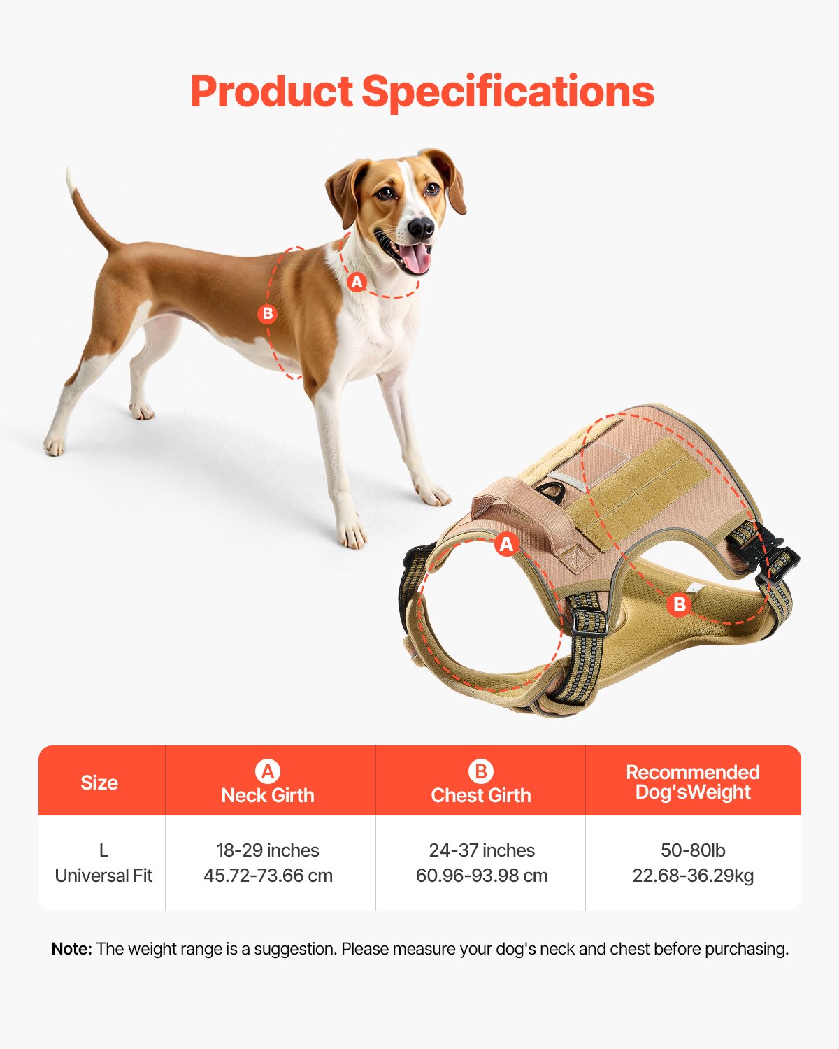 ControlMax Adjustable Harness for Powerful Large Dogs