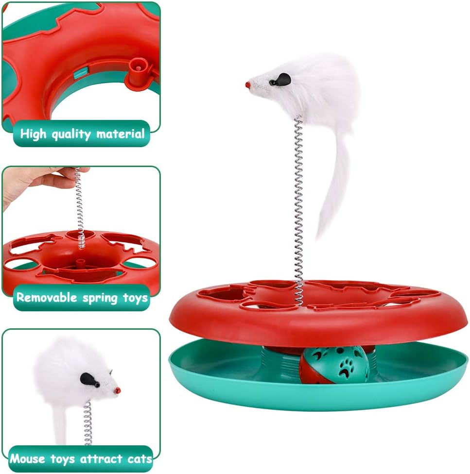 Interactive Cat Track Toy with Balls & Catnip