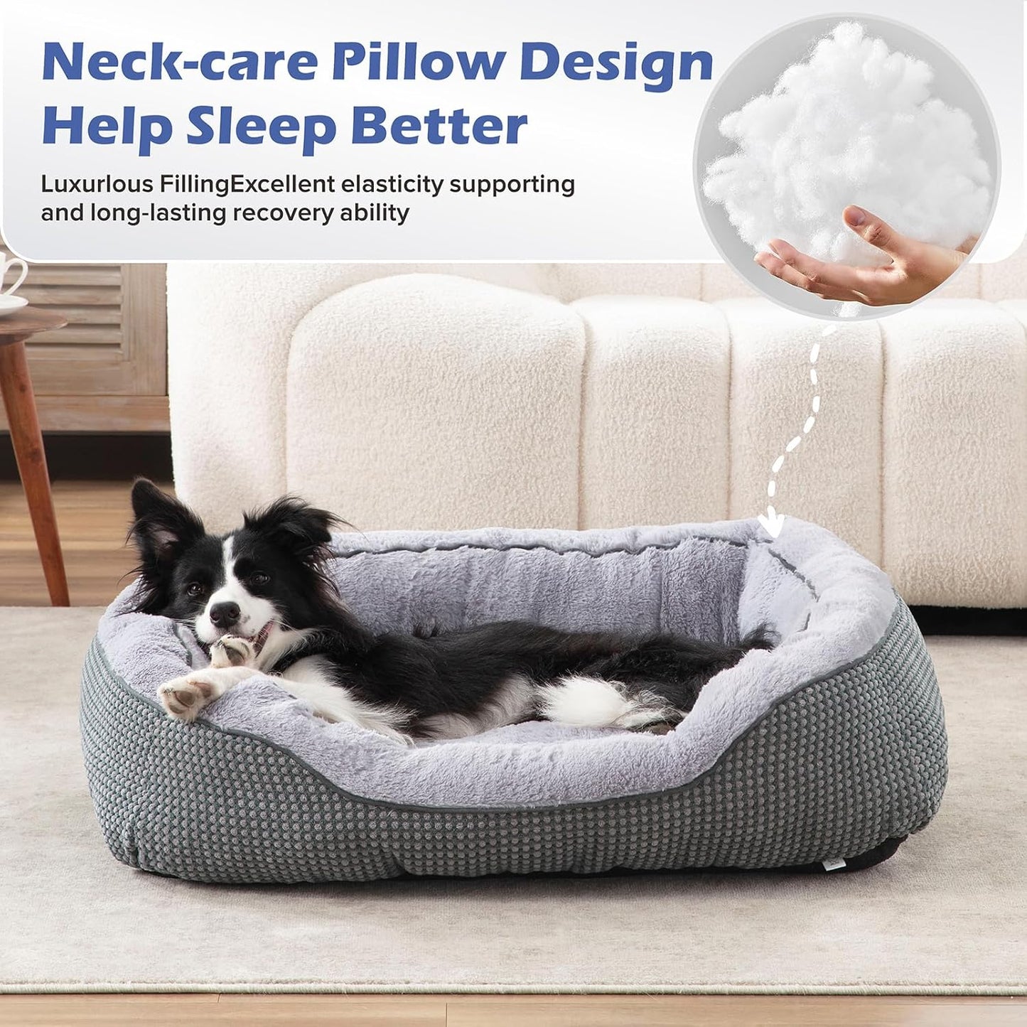 Anti-Anxiety Faux Fur Dog Bed